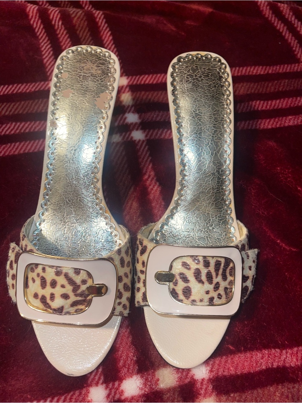 leopard print kitten heels